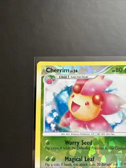 Pokemon TCG Cherrim 6/17 Cracked Ice Shattered Holo Pop Series 8 LP - Image 4
