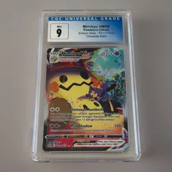 MIMIKYU VMAX -CGC: MINT 9- Character Rare Holo TG17/TG30 Pokemon Brilliant Stars - Image 1