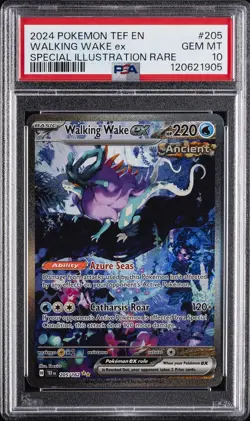 2024 POKEMON TEF EN-TEMPORAL FORCES #205 WALKING WAKE EX PSA 10 - Image 1