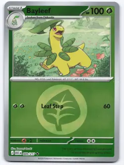 Pokemon TCG Bayleef 009/217 Energy symbol Reverse Holo Ascended Heroes NM - Image 1