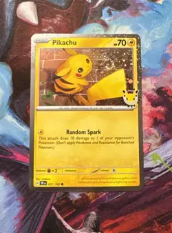 Pokemon TCG Pikachu 051 /162 Stamped 2026 Pokemon Day Promo Swirl - Image 1