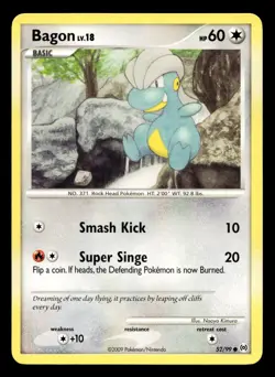 Bagon 52/99 Common Arceus Pokemon LP - Image 1