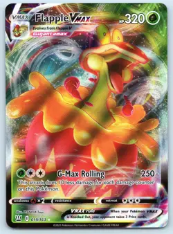 Flapple VMAX 019/163 Holo Rare Battle Styles Pokemon 2021 NM - Image 1