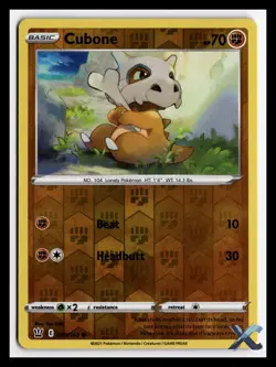 CUBONE REVERSE HOLO BATTLE STYLES 069/163 NM/M C POKEMON B039 - Image 2