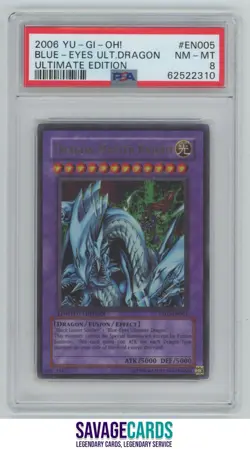 2006 Yu-Gi-Oh! Ultimate Edition Blue-Eyes Ultimate Dragon PSA 8 #EN005 - Image 1