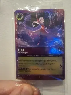 Disney Lorcana Elsa The Fifth Spirit 6/P3 [Glitter Foil] Sealed Promo Card - Image 1