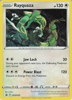 Rayquaza - Holo Promo SWSH: Sword & Shield Promo Cards SWSH029 NM - Image 1