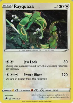 Rayquaza - Holo Promo SWSH: Sword & Shield Promo Cards SWSH029 NM - Image 1