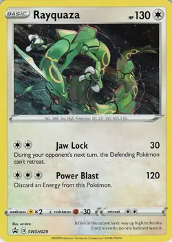 Rayquaza - Holo Promo SWSH: Sword & Shield Promo Cards SWSH029 NM - Image 1