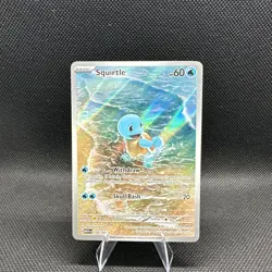 Pokemon TCG Squirtle 170/165 Scarlet & Violet 151 Illustration Rare Holo Card - Image 1