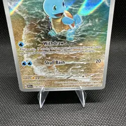 Pokemon TCG Squirtle 170/165 Scarlet & Violet 151 Illustration Rare Holo Card - Image 3