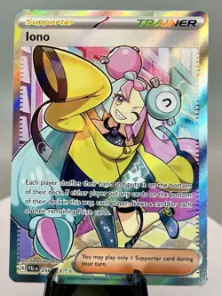 Iono 254/193 Pokemon TCG SV02: Paldea Evolved Holo Ultra Rare Full Art NM Card - Image 1