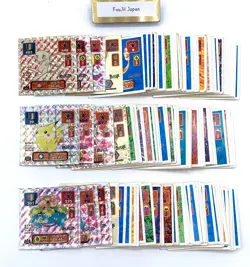 Pokemon Amada Seal Carddas Meiji Sticker vintage Lot 150 Card Holo Rare Set - Image 1