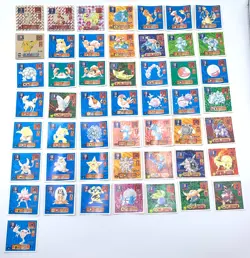 Pokemon Amada Seal Carddas Meiji Sticker vintage Lot 150 Card Holo Rare Set - Image 2