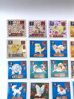 Pokemon Amada Seal Carddas Meiji Sticker vintage Lot 150 Card Holo Rare Set - Image 3