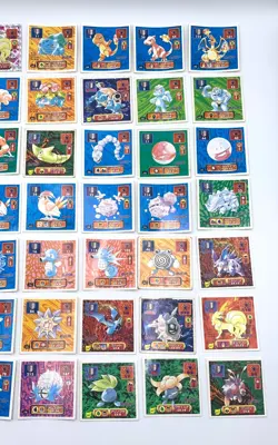 Pokemon Amada Seal Carddas Meiji Sticker vintage Lot 150 Card Holo Rare Set - Image 5