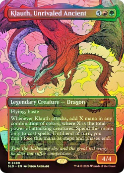 MTG - Klauth, Unrivaled Ancient - Foil - Dungeons & Dragons Secret Lair - Magic - Image 1