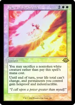MTG - Flare of Fortitude - Retro Foil - Modern Horizons 3 - Magic the Gathering - Image 1