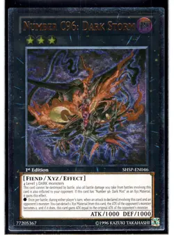 Number C96: Dark Storm (UTR) Ultimate Rare 1st Ed. SHSP-EN046 Lightly Played - Image 1