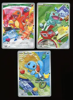 POKEMON FIRST PARTNER ILLUSTRATION COLLECTION PROMO CARDS KANTO STARTERS TCG 1 - Image 1