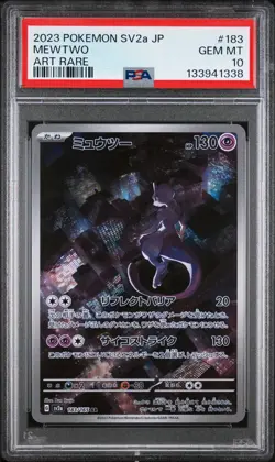2023 POKEMON JAPANESE SV2A-POKEMON 151 ART RARE #183 MEWTWO PSA 10 - Image 1
