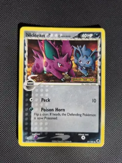 POKEMON NIDORAN STAMPED EX DRAGON FRONTIERS 57/101 ENG GOOD NO SHINING CHARIZARD - Image 1