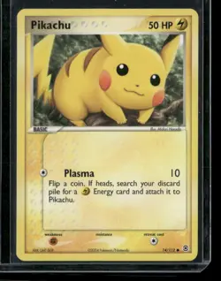 Pokemon FireRed & LeafGreen #74/112 Pikachu Non Holo - MP - Image 1