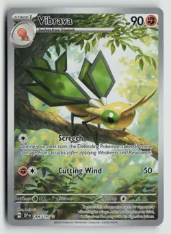 Vibrava 206/191 Pokemon SV08: Surging Sparks Illustration Rare NM - Image 1