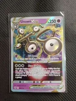 Pokemon TCG Unown Vstar Silver Tempest 066/195 Holo Ultra Rare - Image 1