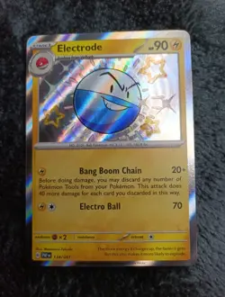 Electrode 134/091 Baby Shiny Rare Holo Paldean Fates - Pokemon TCG - Image 1