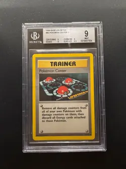 Pokemon Center Mint BGS 9 1999 Base Unlimited - Image 1
