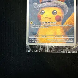 Pikachu with Grey Felt Hat 085 Van Gogh Museum Promo SEALED Pokemon Card English - Image 3