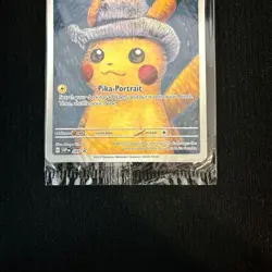 Pikachu with Grey Felt Hat 085 Van Gogh Museum Promo SEALED Pokemon Card English - Image 5