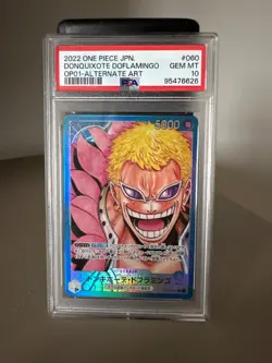 Donquixote Doflamingo One Piece 2022 Romance Dawn Japanese OP01-060 L PSA 10 - Image 1