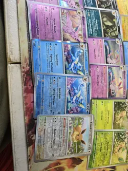 TCG Pokemon Eevee Eeveelution PRISMATIC EVOLUTIONS Holo/Reverse. 17 Card Lot. NM - Image 4