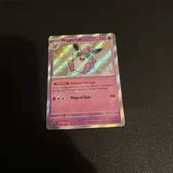 Pokemon TCG Wigglytuff Paldean Fates Shiny Holo Rare Card 147/091 - Image 2