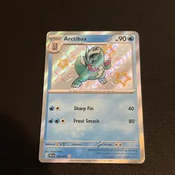 Pokemon Cards Arctibax 129/091 Paldean Fates Shiny Rare NM - Image 1