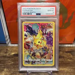 Pokemon Pikachu Holo Full Art Secret Rare Card 160/159 Crown Zenith PSA 10 - Image 1
