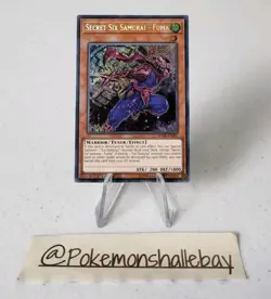 Secret Six Samurai - Fuma SPWA-EN001 *NM* 1st Edition Secret Rare Yugioh Card - Image 1