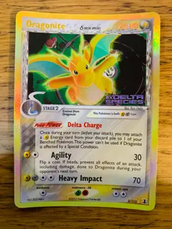 NM! Dragonite (3/113) EX Delta Species Stamped Reverse Holo Rare Pokemon Card! - Image 1