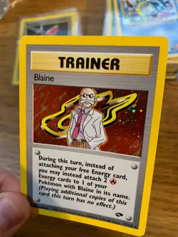 Blaine Trainer (17/132) Holo Gym Challenge Set Pokemon Card! FREE P&P! - Image 5