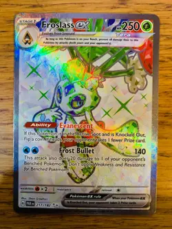 NM! Froslass ex (217/182) Paradox Rift Full Art Ultra Rare Pokemon Card! - Image 1