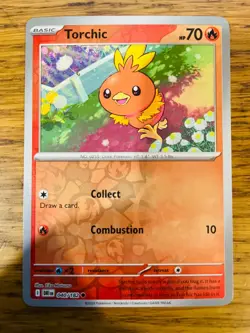 NM! Torchic (040/182) Destined Rivals Reverse Holo Pokemon Card! - Image 1