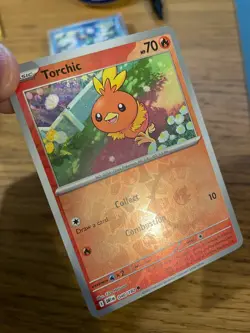 NM! Torchic (040/182) Destined Rivals Reverse Holo Pokemon Card! - Image 3
