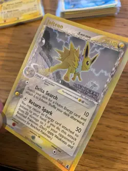 NM! Jolteon (7/113) EX Delta Species Stamped Reverse Holo Rare Pokemon Card! - Image 4
