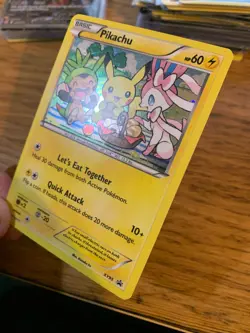 NM! Pikachu XY95 XY Black Star Promo Lets Eat Together Holo Pokemon Card! - Image 5