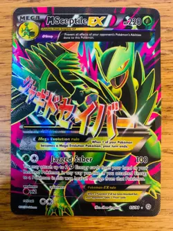 HP! Mega M Sceptile EX (85/98) XY Ancient Origins Full Art Pokemon Card! - Image 1