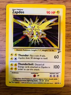Zapdos (20/130) Holo Base Set 2 Pokemon Card! FAST & FREE P&P! - Image 1