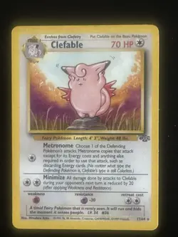 Pokemon TCG Clefable 17/64 Jungle Non-Holo Card WOTC 1999 - Image 2
