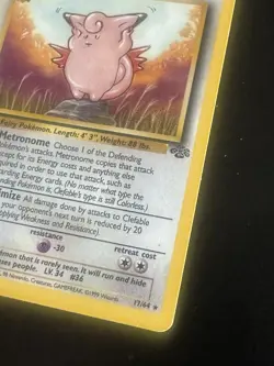 Pokemon TCG Clefable 17/64 Jungle Non-Holo Card WOTC 1999 - Image 4